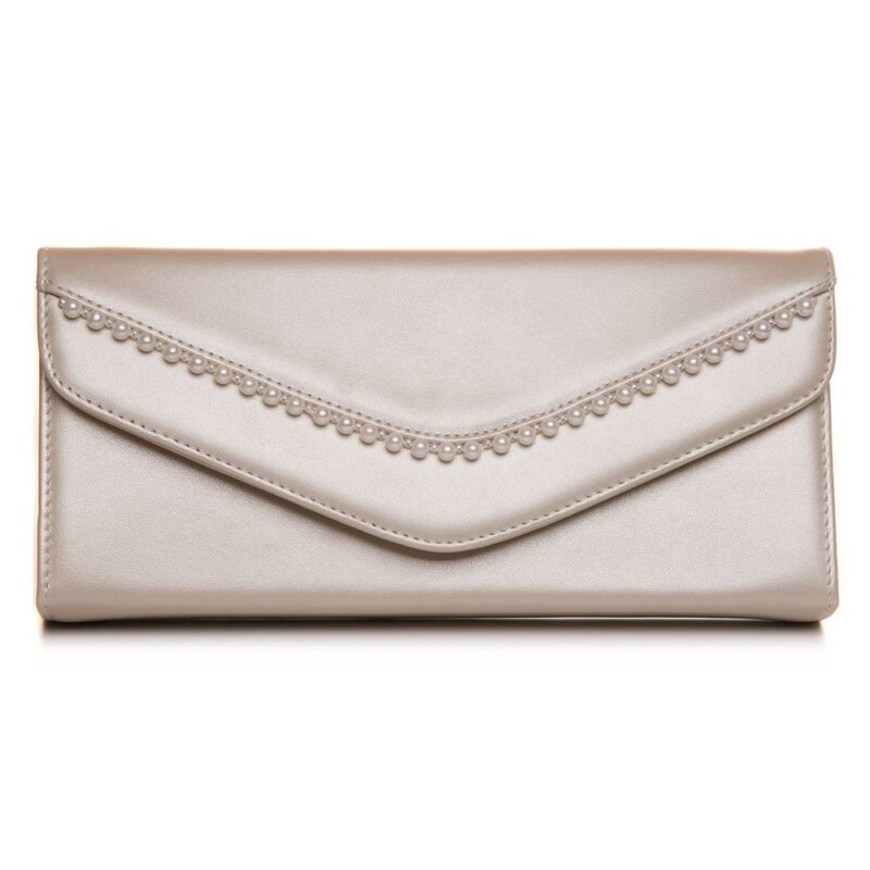Plic ivory din piele naturala cu perle aplicate VS 11